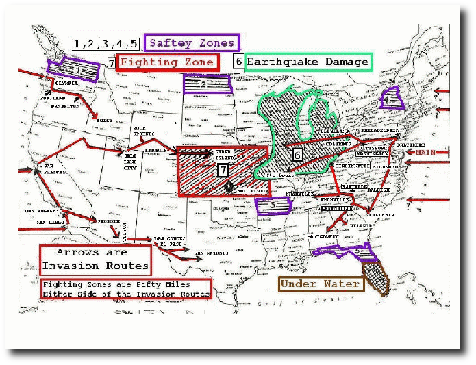 Χάρτης της Αμερικής Μελλοντικό Chuck Youngbrandt