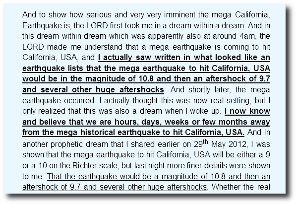 Earthquakes California