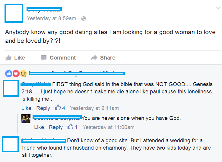 christian samples of dating profiles